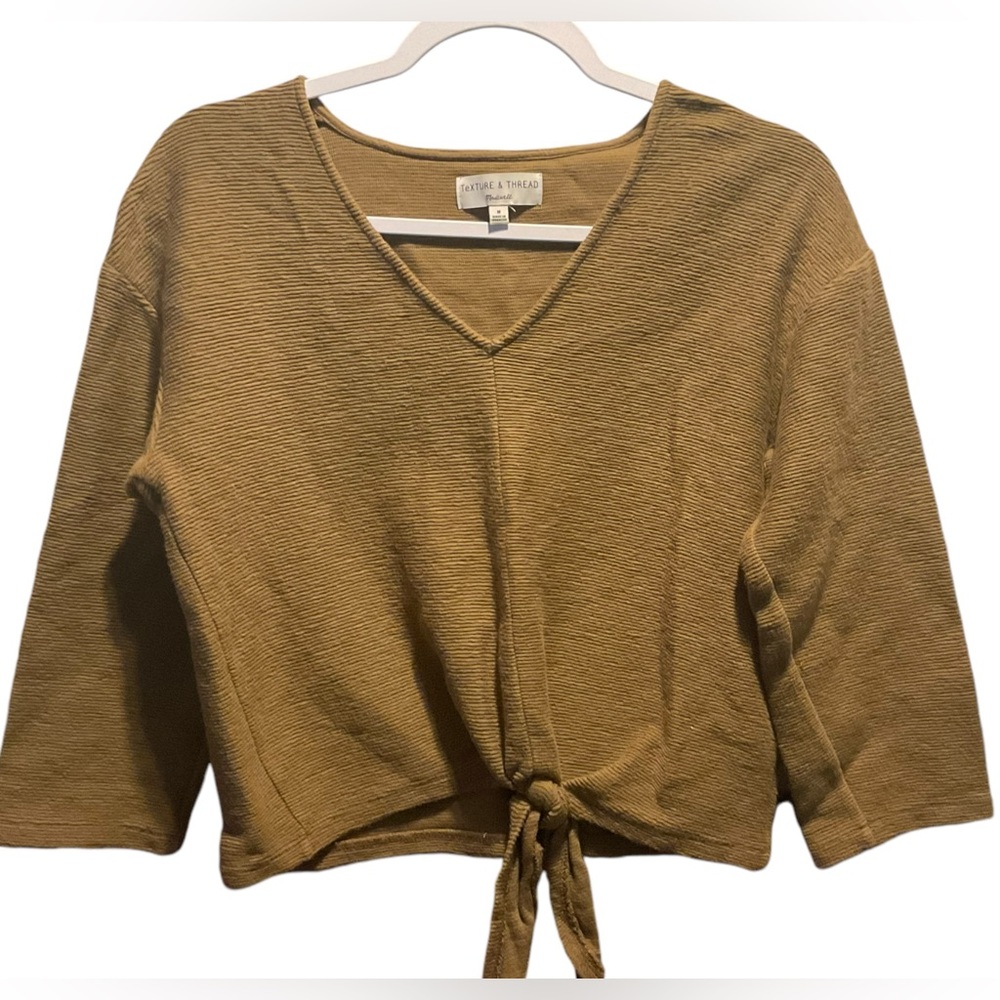 Madewell V Cut Tie on Front Top